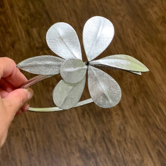 J.crew metallic flower hair holder main image 4